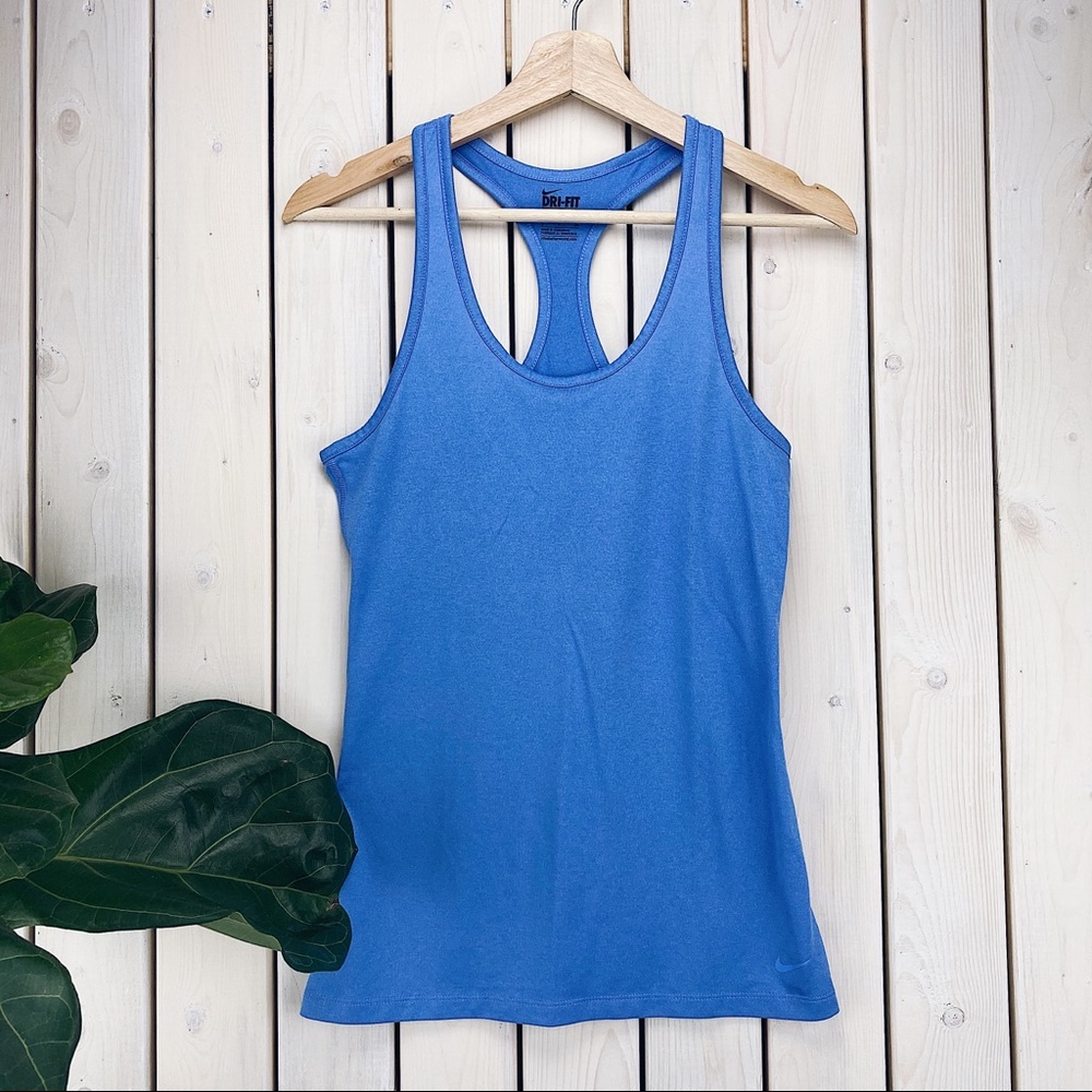 Nike | Dri-Fit Blue Workout Tank Slim Fit
